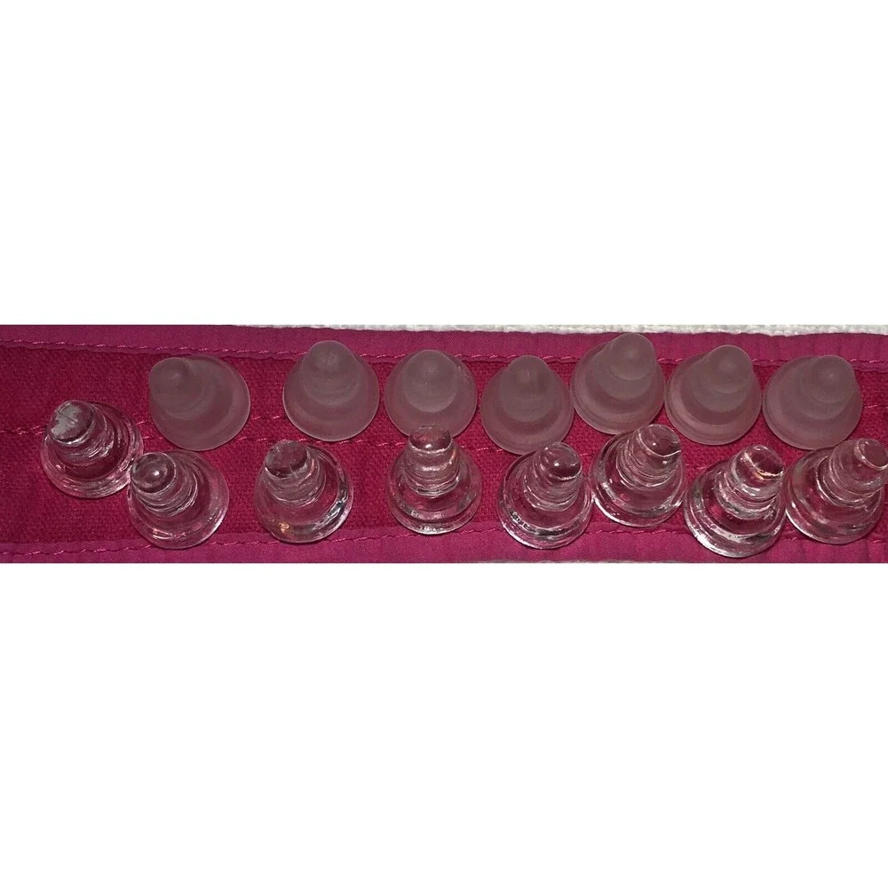 Clear & Frosted Glass Chess Pawns  Replacement Game Pieces-15 Total Pieces‎